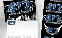 412 Logo & Postcard