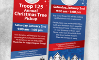 Christmas Tree Pickup Door Hanger