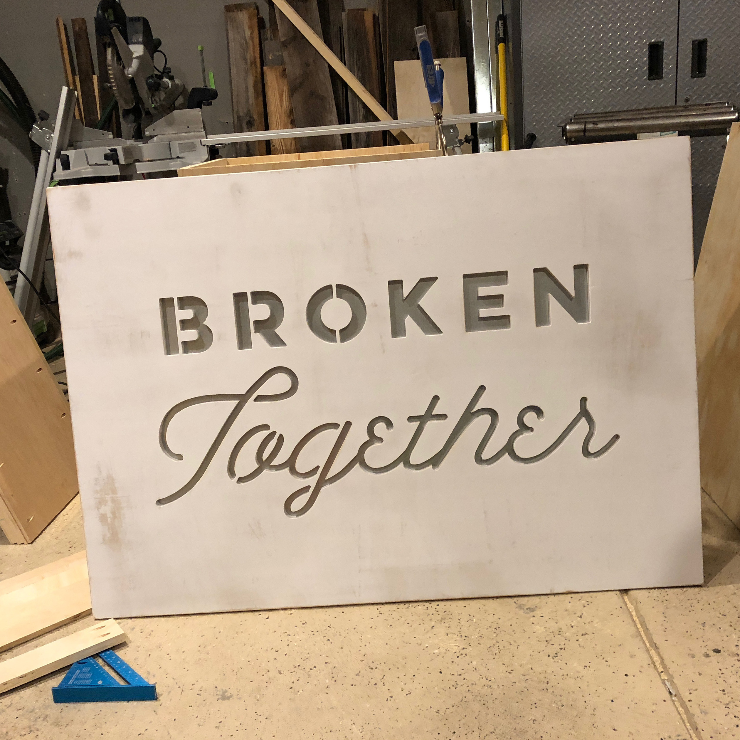 Broken Together Sign